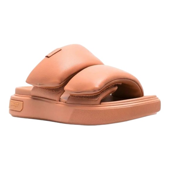 Bally Joey Double-strap Slide Sandal Peach Orange Worn Once Women’s Size 9.5 - Picture 1 of 11